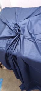 Telas de Seda Muga Azul Oscuro Hechas a Medida, Tejido Liso para Diseñadores de Ropa de Boda y Tiendas de Suministro de Telas para Reventa - Product Image 4