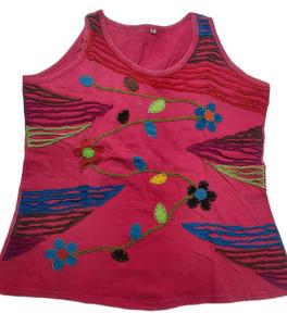 เสื้อยืดถักสำหรับผู้หญิงจากอินเดียเสื้อยืดขนาดพิเศษ - Product Image 4