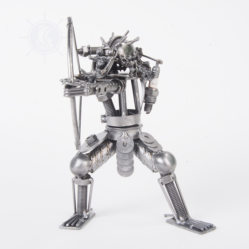 Metal Predator with Bow Arrow Handcrafted