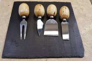 Ensemble de couverts élégants avec manches en nacre, taille personnalisée, outils de service de gâteau, design unique pour la vente en gros et l'utilisation en restauration - Product Image 3