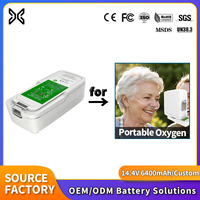 Batterie d'oxygène portable personnalisée pour Inogen ResMed Philips Devilbiss AirSep, remplacement de la batterie médicale, compatible OEM