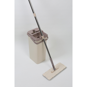 Eco-Friendly Microfiber Flat <b>Mop</b> Set with Telescopic Aluminum Pole and Floor <b>Cleaning</b> Bucket - Product Image 4
