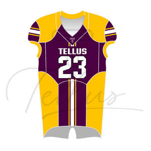 Camiseta de Fútbol Americano de Alta Calidad 100% Poliéster, Opción de Talla Grande, Protección UV, Secado Rápido, Uniforme de Equipo para Adultos Unisex - Product Image 6