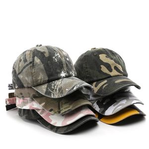 Hot Sale Outdoor Adjustable 6 Panel Soft <b>Top</b> Curved Brim Sports Hat Custom Logo Embroidery Washed Cotton Camo Baseball Cap - Product Image 1