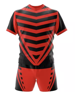 Ensemble de maillots de rugby personnalisés Impression de teinture Nouveaux maillots noirs de sublimation Vêtements de football de rugby personnalisés - Product Image 6
