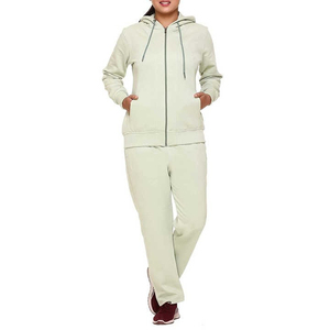 Chándal de mujer Conjunto de 2 piezas Casual Invierno Manga larga Cálido Transpirable Humedad Fitness Gym Wear Chándal de mujer - Product Image 1