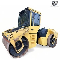 Rouleau compresseur BOMAG BW203 d'occasion, poids de travail 13 tonnes, double tambour, compacteur vibrant, modèle 2023, d'origine allemande, pour grandes constructions