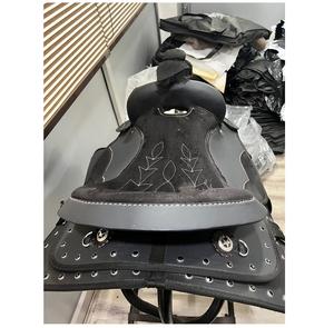 Selle de cheval occidentale en cuir synthétique noir de haute qualité de qualité supérieure avec design fantaisie taille et logo personnalisés - Product Image 5