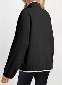 Women's Custom Size Oversized <b>Sherpa</b> Fleece Eco-Friendly 100% Polyester <b>Lined</b> Pullover Long Sleeve Winter <b>Hoodie</b> Sweatshirt - Product Image 4