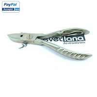 Coupe-ongles professionnel robuste en acier inoxydable japonais à lame courbée de 13 cm, pour manucure et pédicure, avec large ouverture de mâchoire
