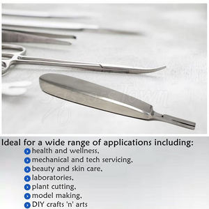 Soporte de bisturí con mango de acero inoxidable BP ligero y duradero para cirugía profesional y uso en laboratorio - Product Image 3