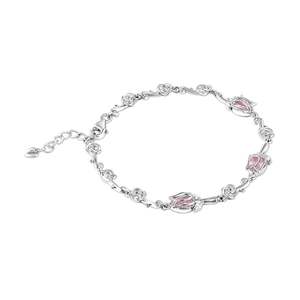 สร้อยข้อมือแฟชั่นทรงลูกแพร์ประดับดอกทิวลิป Jeulia Blossom - Product Image 2