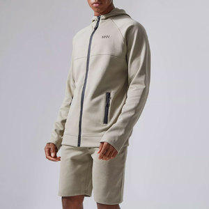 Simple Style Hoodie and <b>Shorts</b> <b>Set</b> for Men Basic Pullover Hoodie and <b>Shorts</b> <b>Set</b> for Men - Product Image 2