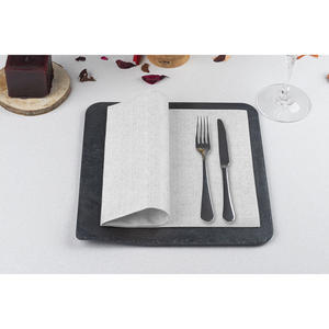 Serviettes imprimées Capri grises 48x48cm Bambulux Eco 240 pièces B2B - Product Image 1