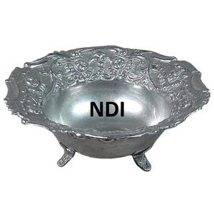 Acabado antiguo Diseño en relieve Servidor de frutas Tazón Decoración de mesa Artículo de catering de cocina Servidor de ensalada de sopa Tazón decorativo - Product Image 1