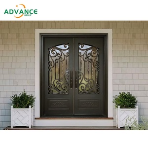 Portail classique en <span class=keywords><strong>fer</strong></span> forgé, porte élégante en métal pour entrée de patio, clôture de jardin, portail d'entrée classique en <span class=keywords><strong>fer</strong></span>, porte en acier forgé - Product Image 5