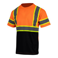 Camiseta de manga corta de construcción de alta visibilidad personalizada al por mayor camisas de trabajo de seguridad de alta visibilidad Polo reflectante de seguridad transpirable