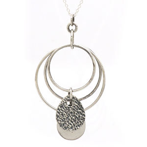 Exquisite 925 <b>Sterling</b> <b>Silver</b> <b>Necklace</b> Designer Texture for Weddings and Parties - Product Image 1