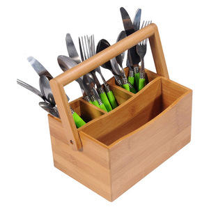 Couverts avec logo personnalisé le plus vendu Caddy organisateur d'ustensiles de salle à manger multi-usages refroidisseur d'affichage de vin couteaux porte-bouteille de vin - Product Image 6