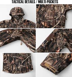 Chaquetas de Caza con Camuflaje de Última Tendencia para Jóvenes, Impermeables, Transpirables, Duraderas, Ligeras, Resistentes al Sol, Equipo de Tiro Personalizado de Nailon - Product Image 4