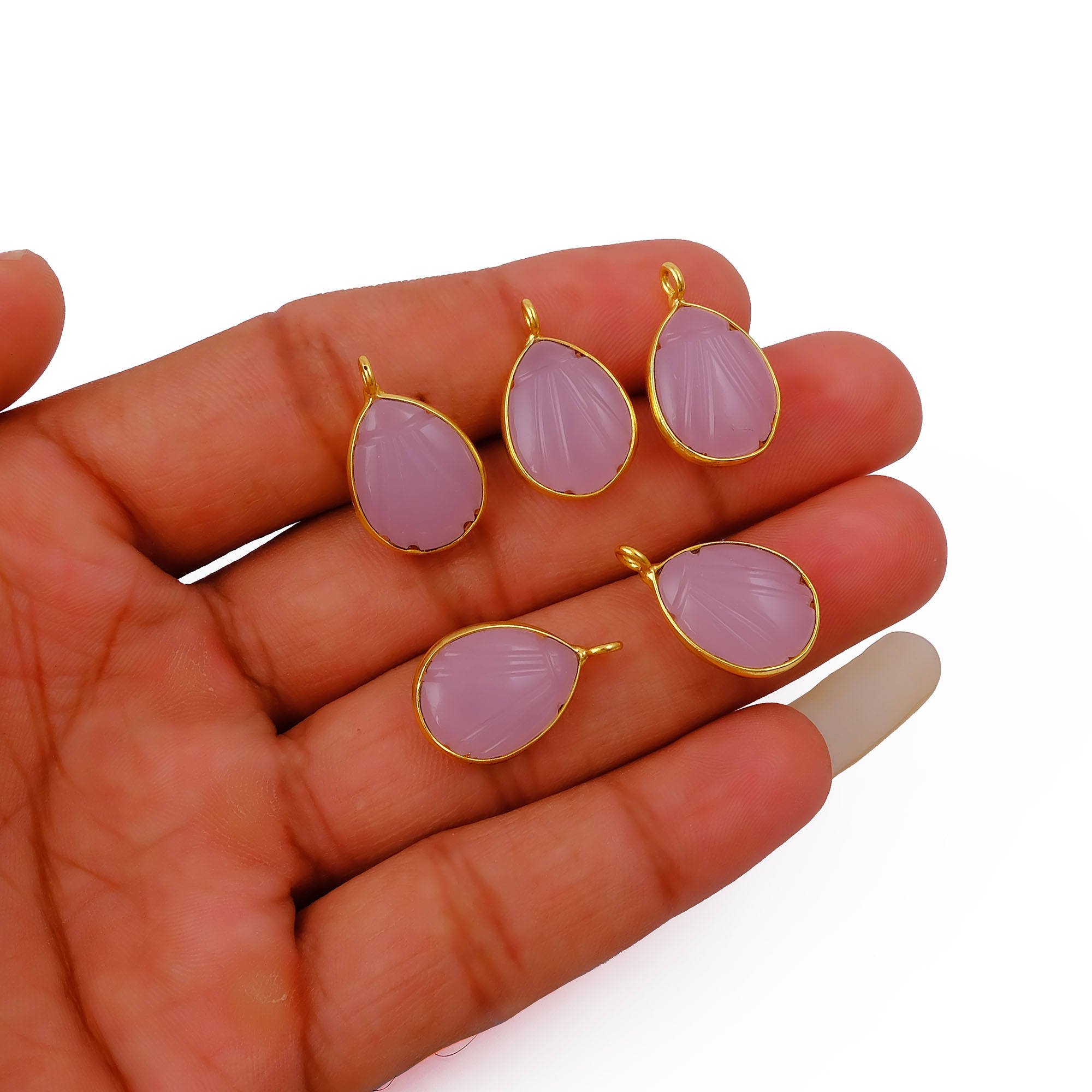 พลอยคาลซิโดนีสีชมพู