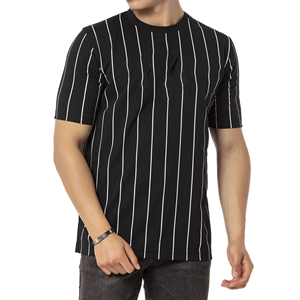 T-shirts décontractés en polyester et coton tricoté 180g, écologiques, respirants, à séchage rapide, vierges pour hommes, impression personnalisée, prix de gros OEM - Product Image 3