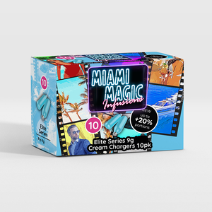 Meilleure offre sur la crème de dessert de qualité supérieure faisant Miami Magic chargeur de crème fouettée paquet de 10 à un prix raisonnable - Product Image 1