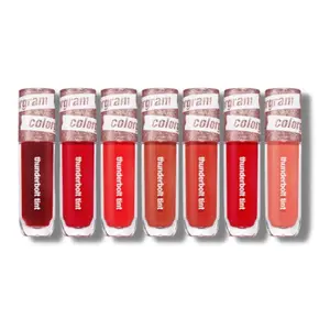 [COLORGRAM] lunga durata impermeabile umidità Thunderbolt tinta lacca 4.5g 9 colori rossetto tinta labbra