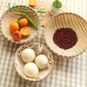 ตะกร้าทอมือ,ตะกร้าไม้ไผ่และหวายผลิตโดยช่างฝีมือชาวเวียดนามชุดของ5ตะกร้าที่มีขนาดแตกต่างกันเป็นของขวัญที่มีความหมาย - Product Image 6