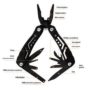 23 trong 1 đa năng Survival Pocket <span class=keywords><strong>Tool</strong></span> Kit làm việc ra bánh với tập tin mở chai DIY lớp Kìm cho cắm trại - Product Image 2
