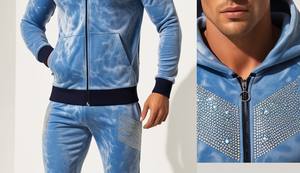 Chándal Informal Ligero y Transpirable con Capucha para Hombre, con Pedrería, Totalmente Personalizado, Nueva Moda, Precio de Primera Calidad - Product Image 2