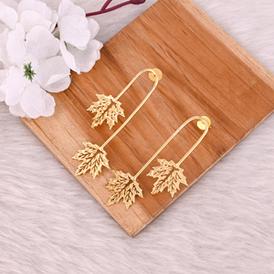 Boucles d'oreilles longues en laiton de qualité supérieure pour femmes, boucles d'oreilles tendance pour femmes, design unique, pièce au meilleur prix - Product Image 3