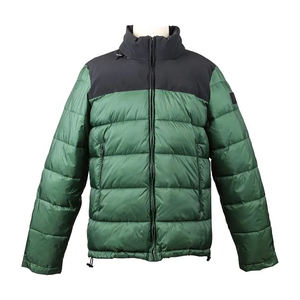 OEM Custom Design <b>Men's</b> Long Winter Puffer <b>Jacket</b> Casual Style Stand Collar Zipper Waterproof Coating High Street Plain Dyed - Product Image 3