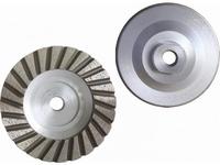 Disque de meulage diamanté turbo de 100 mm avec corps en aluminium à liaison métallique pour le meulage abrasif