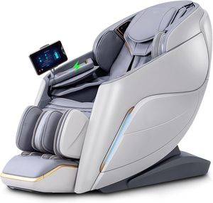 Sillón de Masaje de Cuerpo Completo con Gravedad Cero, Calor, Rodillos Fijos, Reposapiés, Modos Automáticos, Altavoz Bluetooth y Pantalla Táctil - Product Image 1