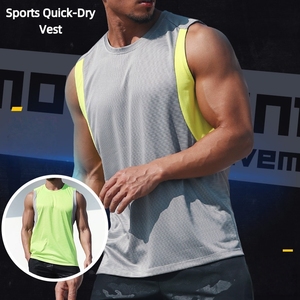Ropa de entrenamiento de calidad superior superventas, camiseta sin mangas de secado rápido para hombre - Product Image 1