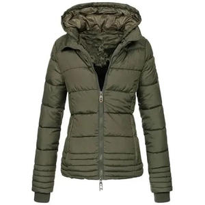 <b>Women's</b> <b>Lightweight</b> Oversize Puffer <b>Jacket</b> Custom Color <b>Waterproof</b> Breathable Polyester Nylon Casual Embroidery Low MOQ - Product Image 6