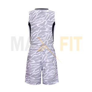 MAXFIT企业最新篮球球衣套装专业定制升华最佳篮球制服 - Product Image 3