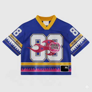 เสื้อฟุตบอลผู้ชาย RehexImpex แบบตาข่ายสั่งทำพิเศษ 100% โพลีเอสเตอร์ ระบายอากาศได้ดี แห้งเร็ว ซับเหงื่อ แขนสั้น คอวี - Product Image 5