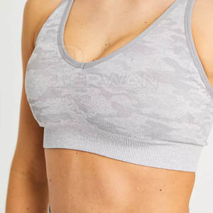 Vêtements de fitness de gymnastique personnalisables pour femmes ensemble de yoga à motif solide de nouveau style avec fermeture à la taille élastique - Product Image 6