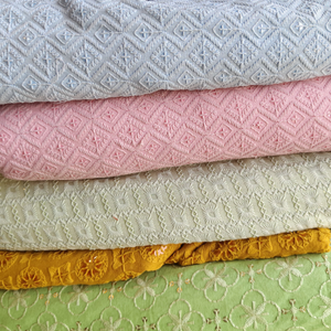 ผ้าทอเรยอนปักลายผ้าทออินเดียสำหรับชุดแต่งงานสำหรับเด็กหญิงเด็กชาย - Product Image 4