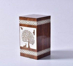 Urne mangue personnalisée pour cendres humaines Boîte arbre de vie Urne de crémation personnalisée pour cendres Grande urne en bois fabriquée à la main - Product Image 5