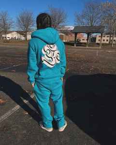 Qualité supérieure meilleure vente hiver décontracté écologique hommes survêtements 100% coton couleur unie respirant confortable - Product Image 2