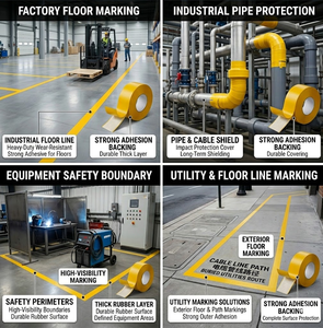 Cinta de Señalización de Piso Resistente al Agua, Cinta de Advertencia de Seguridad Resistente al Desgaste, Cinta Magnética AGV para División de Áreas de Almacén y Fábrica - Product Image 5
