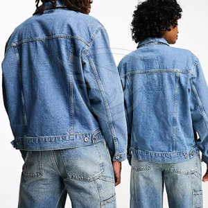 2025 Fábrica al por mayor Chaqueta de mezclilla Logotipo personalizado Chaqueta de mezclilla unisex Chaqueta de mezclilla de color personalizado para unisex - Product Image 2