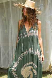 Anayracradad – robe longue d'été à col en v, Tie Dye, rayonne décontractée, dos nu, nouvelle collection 100% - Product Image 2