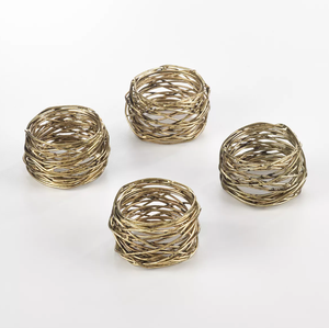 Hot Sale Metal Round Mesh Napkin Rings For Dinning <b>Table</b> <b>Parties</b> Wedding Restaurant - Product Image 4