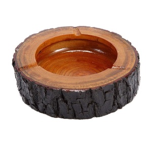 ที่เขี่ยบุหรี่ทำจากไม้ที่ใส่ซิการ์ในร่มกลางแจ้งทนทานเป็นมิตรต่อสิ่งแวดล้อมสำหรับใช้ในบ้านสำนักงาน - Product Image 1