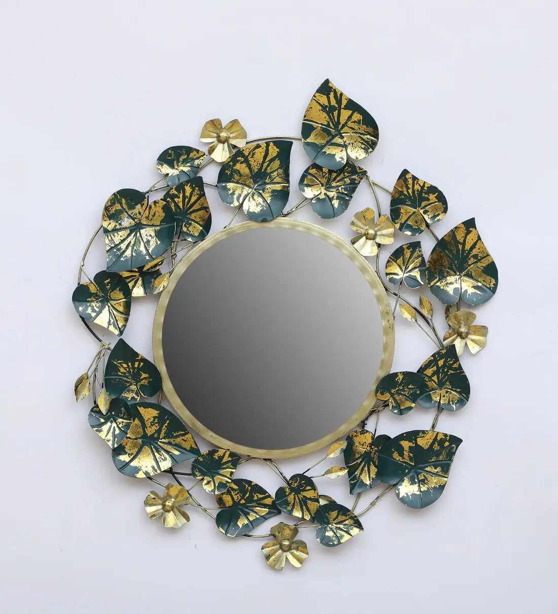 Alta Qualidade Best seller Estilo moderno Luxo Verde Ferro Mastery Parede Espelho Decorativo Para Quarto e Sala Decoração