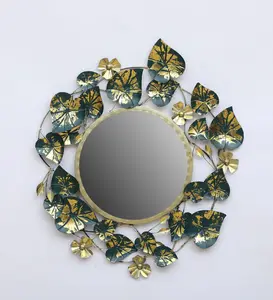 High Quality Best seller modern Style Luxury Green Iron Mastery Decorative Mirror Wall For Bedroom and Living Room Decoration